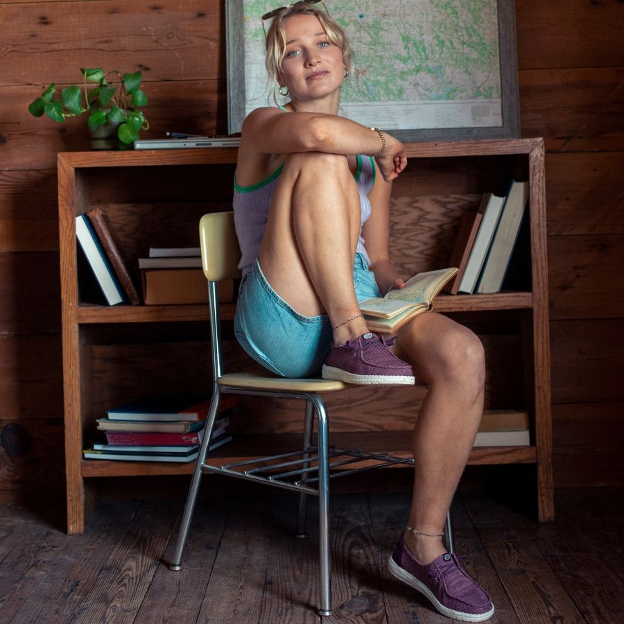 Wendy Stretch Sox – Burgundy - Image 2